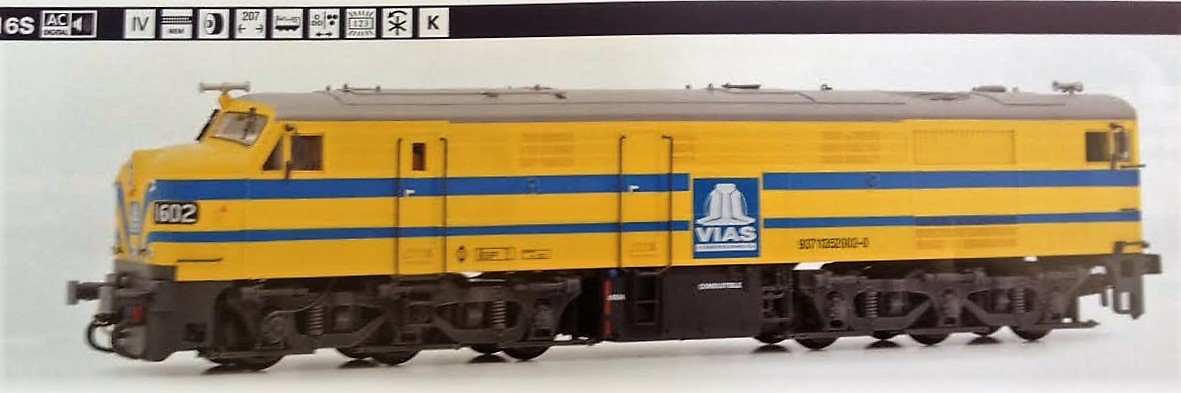 LOCOMOTORA DIÉSEL RENFE  316 " VIAS "