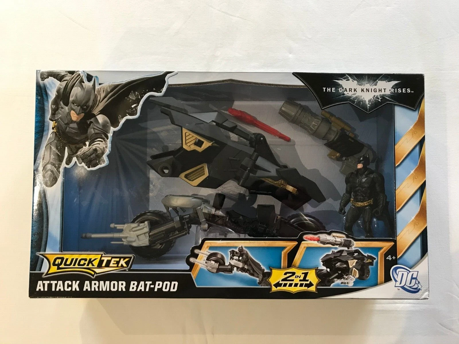 Mattel DC Batman The Dark Knight Rises Quick Tek Attack Armor Bat-Pod Figure 2-1
